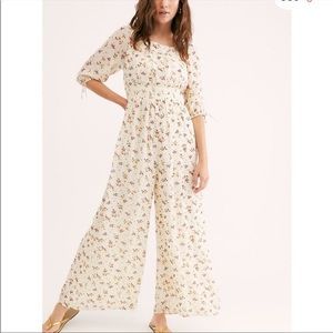 Free People Floral Jumpsuit New with Tags Size Small